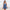 Damen Denim Jumpsuit mit Volant und verstellbarem Taillenzug WW