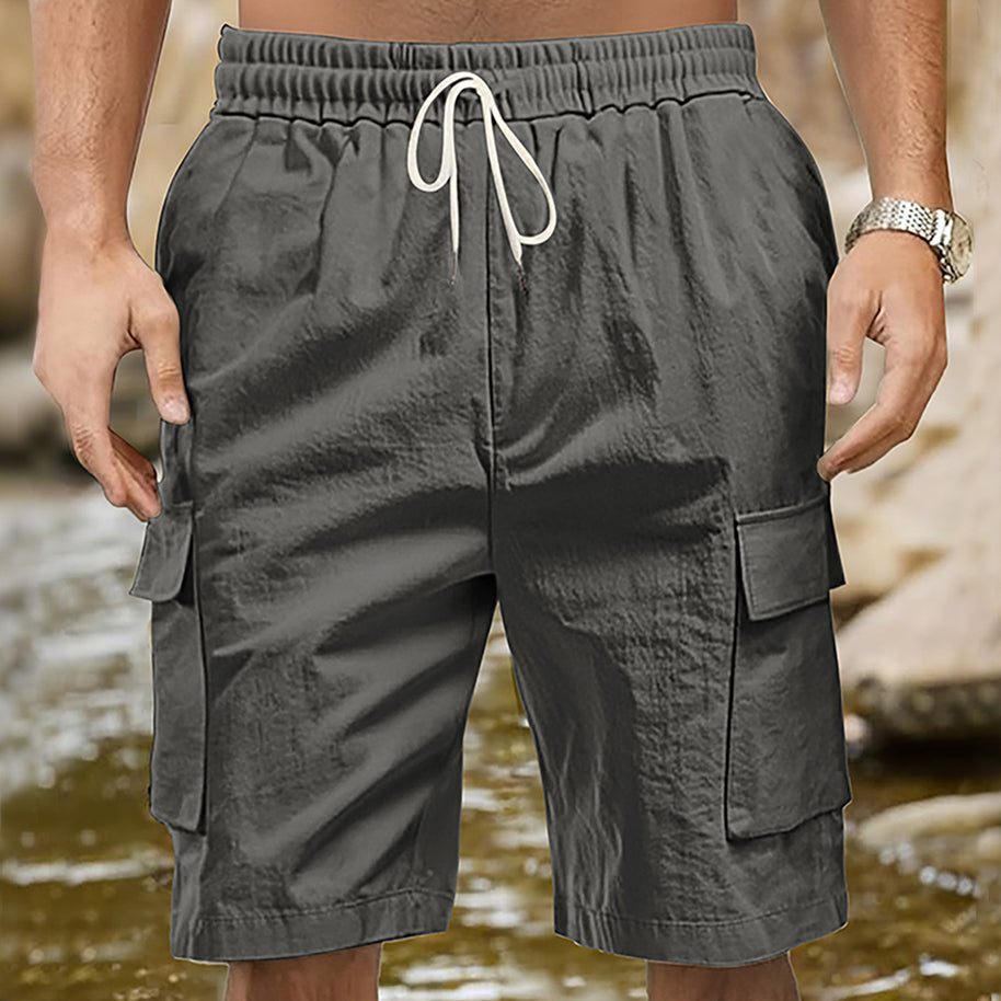 Herren Cargo-Shorts mit praktischen Seitentaschen und elastischem Bund WW
