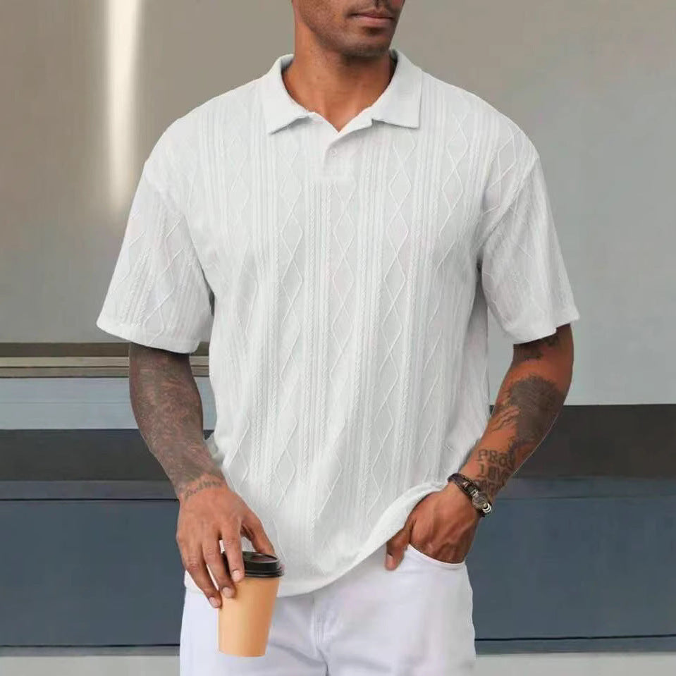 Herren Poloshirt mit strukturiertem Design WW