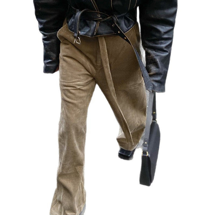 Damen lockere Leinenhose mit Taillengürtel W&W Mode