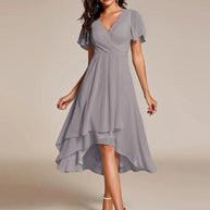 Damen schickes Wickelkleid WW