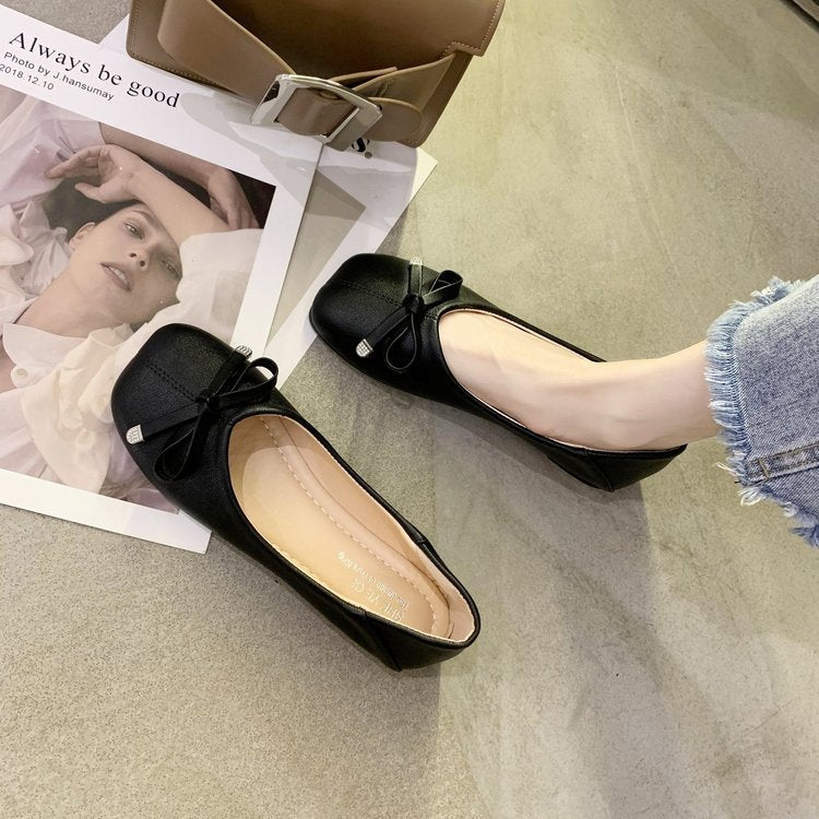 Damen Ballerinas mit dekorativem Schleifen-Detail und rutschfester Sohle W&W