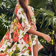Damen Badeanzug mit modischem Cut-Out-Design und floralem Muster WW
