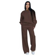 Damen Sport-Fleece-Set mit hochwertigem Reißverschluss und praktischem Taschen WW