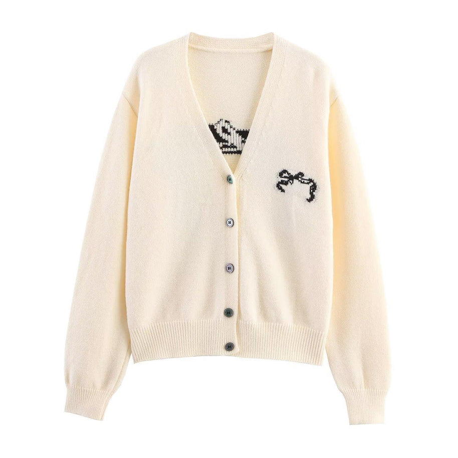 Damen Strickjacke mit dekorativen Knopfdetails und hochwertigem Material WW