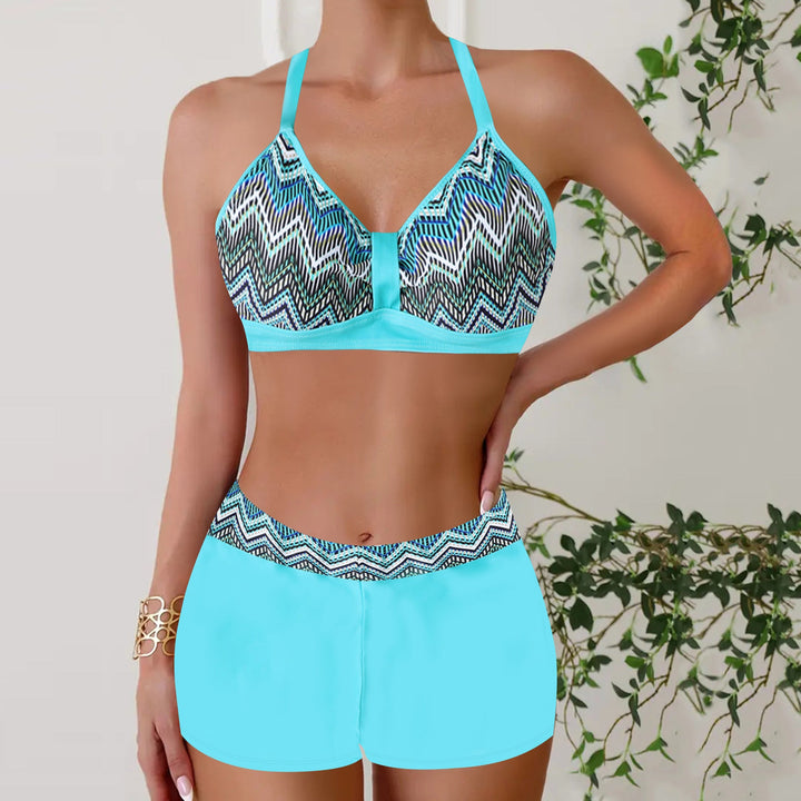 W&W Mode – Bikini mit hoher Taille und geometrischem Muster