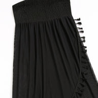 Damen Strandkleid mit raffiniertem Volant und elastischen Anpassungen WW