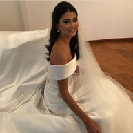 WW | Elegante Frauen Hochzeit Off-neck Kleid