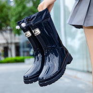 Damen Hochwertige und stylische Gummistiefel mit verstellbarem Schnürsystem WW