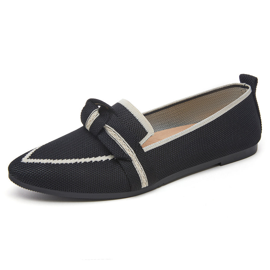 Damen Slip-On Mokassins mit elegantem Knoten-Detail WW