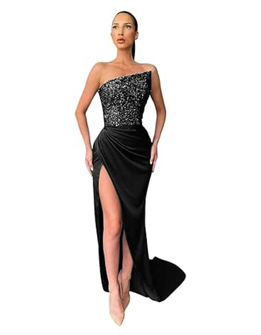 WW | Elegantes mittellanges Abendkleid