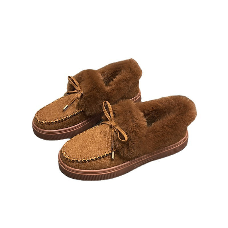 Damen Bequeme Hausschuhe mit flauschigem Innenfutter und modischem Schnitt WW