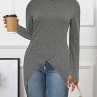 Damen asymmetrisches Langarmshirt WW
