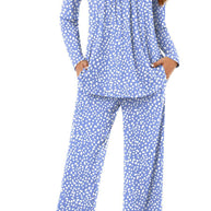 Damen Schlafanzug-Set mit weichem Stoff und praktischen Taschen WW