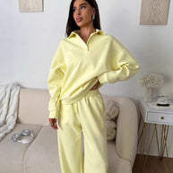 Damen Sportlicher Pullover mit weiten Hosen WW