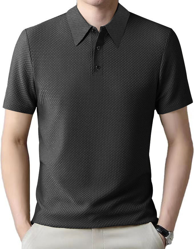 Herren Polo-Shirt mit strukturierter Textur WW