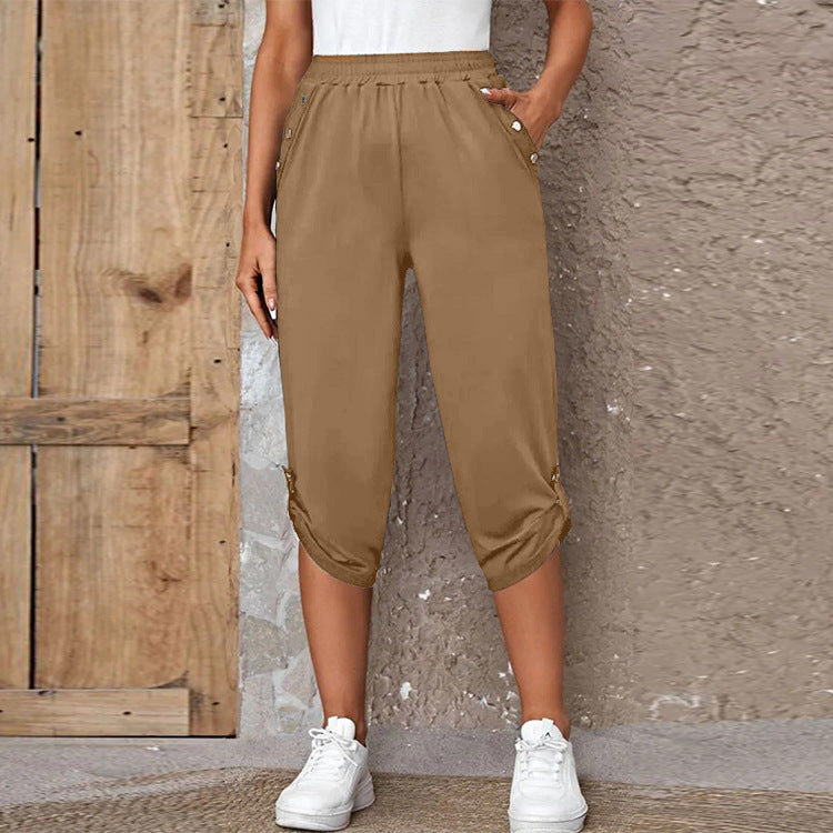 Damen Freizeithose mit elastischem Bund und praktischen Seitentaschen WW
