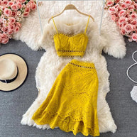 WW | Top and skirt with ruffles