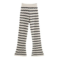 Damen Strick-Leggings mit breitem Bund und einzigartigem Muster WW