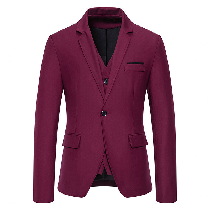 Herren Eleganter Drei-Teilig Anzug Set WW 1749704439