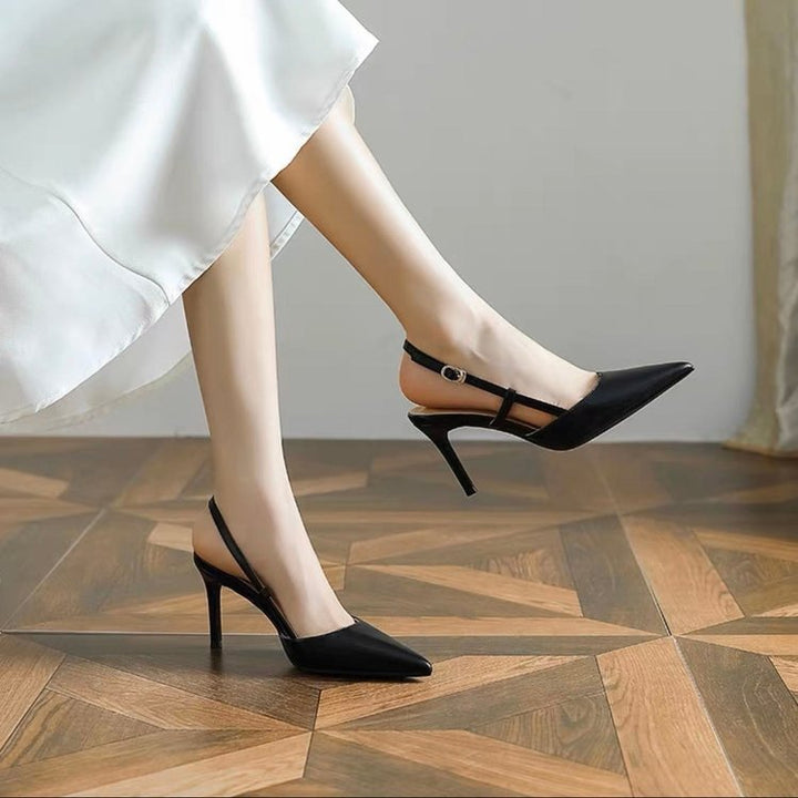 Damen Elegante Slingback Pumps mit spitzem Zehenbereich W&W Mode
