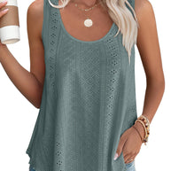 WW | Rundhalsausschnitt Locker Ärmellos Tanktop