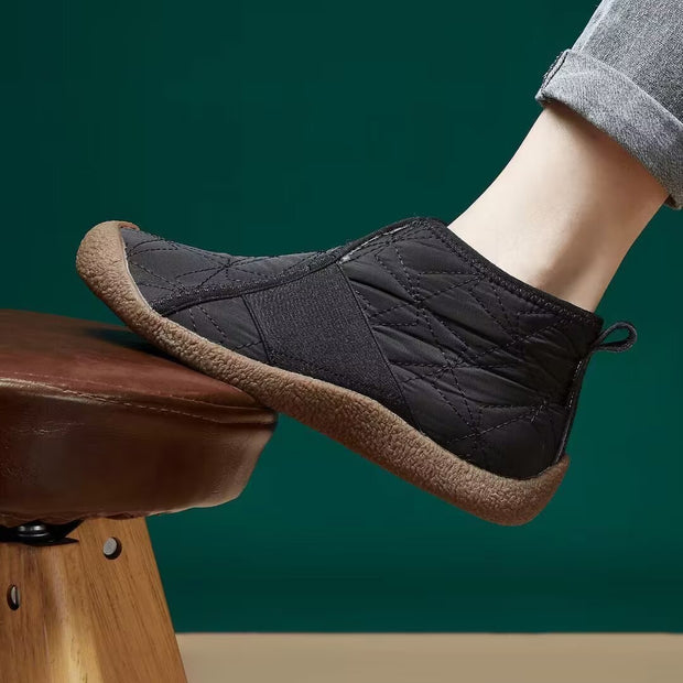 Damen Bequeme und isolierte Hausschuhe mit rutschfester Sohle WW