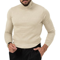 Herren eleganter Rollkragenpullover aus softem Material WW