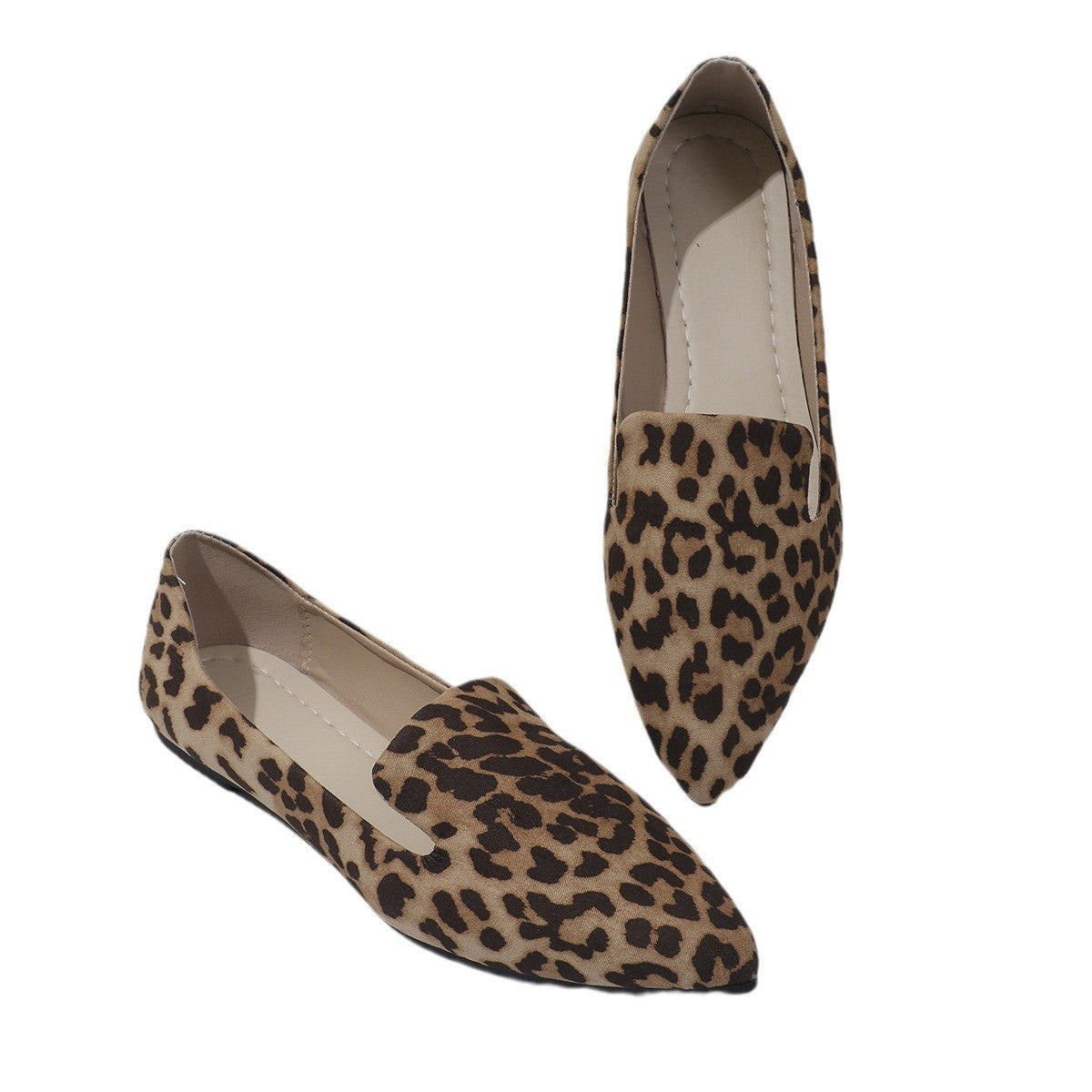 Damen Elegante Mokassin-Schuh mit modernen Leopardenmuster WW