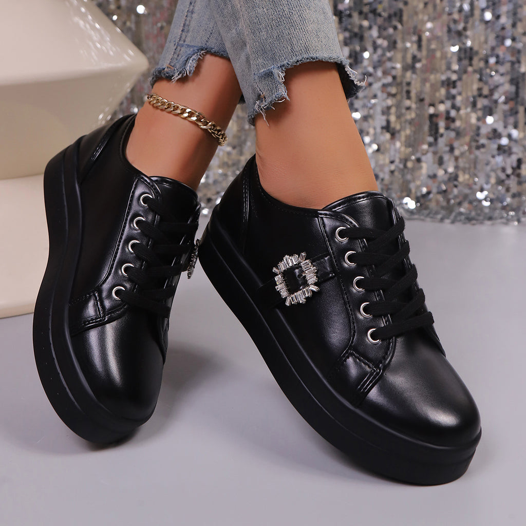 Damen Mode Plattform Sneaker WW