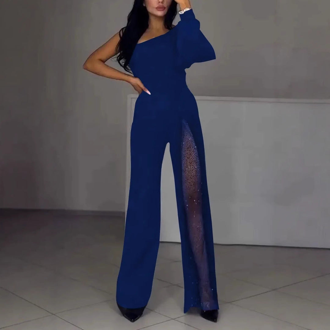 W&W Mode | Sexy einseitiger High-Slit-Jumpsuit
