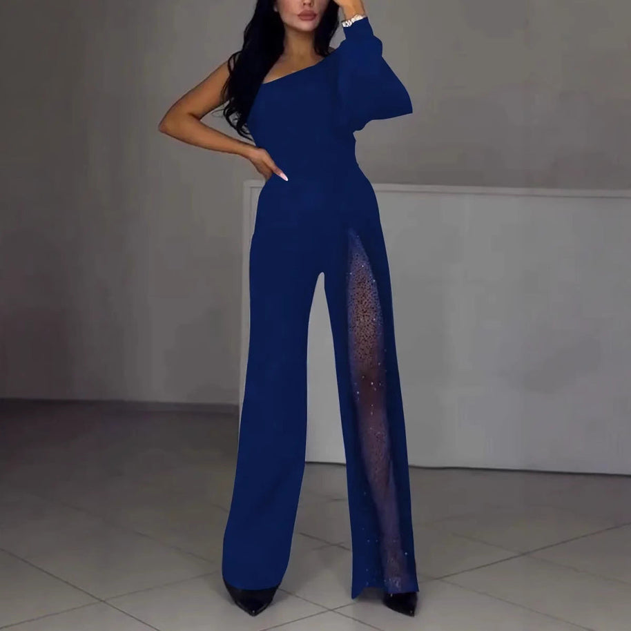WW | Sexy einseitiger High-Slit-Jumpsuit