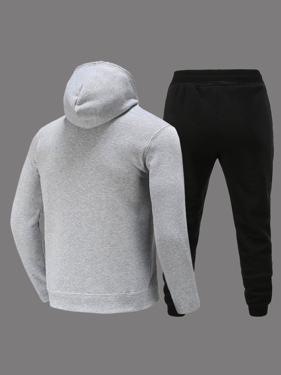 Damen Sportliches Hoodie- und Jogginghose-Set mit kreativen Grafikdesigns WW