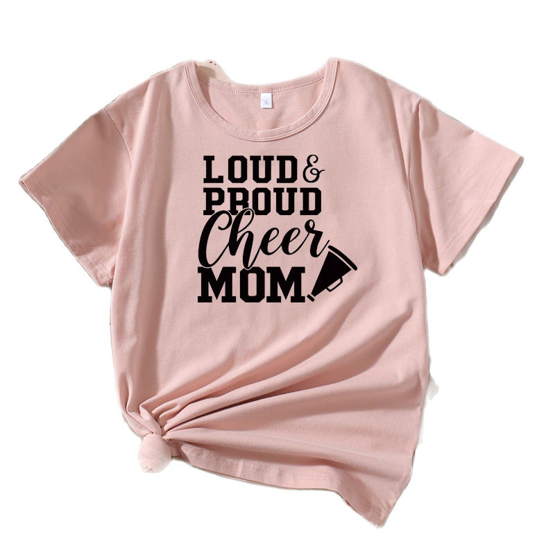 Frauen Cheerleading Mama Grafik T-Shirt WW