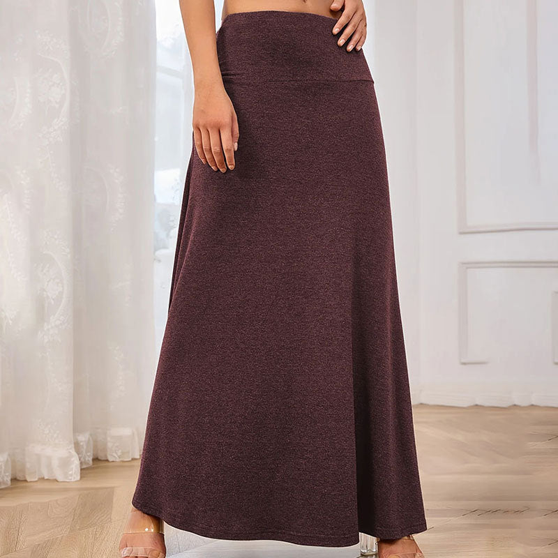 Damen nahtloser Maxirock W&W Mode