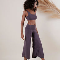 Damen Weite Jersey-Hose mit seitlichen Taschen und elastischem Bund WW