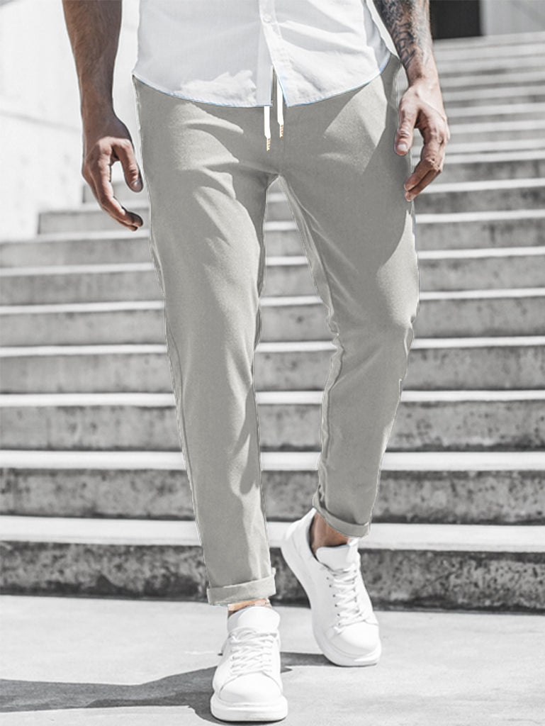 Herren Sportliche Chino-Hose mit flexiblem Bund und modernen Details WW