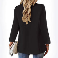 Damen eleganter Blazer mit modernem Schnitt und Taschen WW