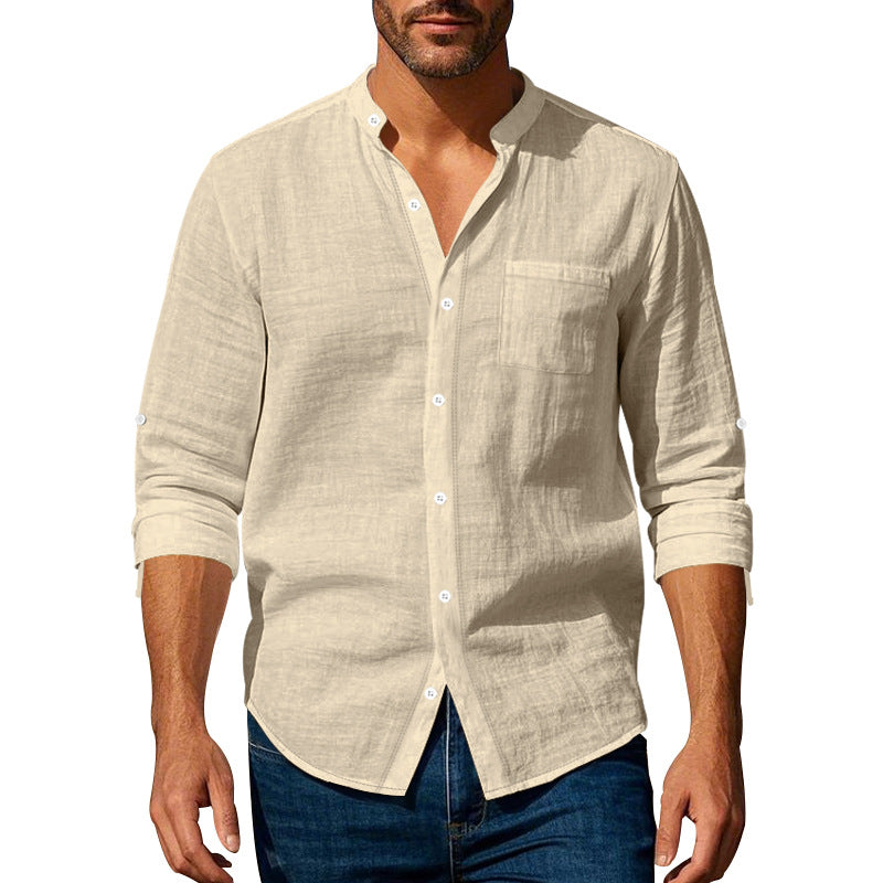 Herren leichtes Leinenhemd W&W Mode