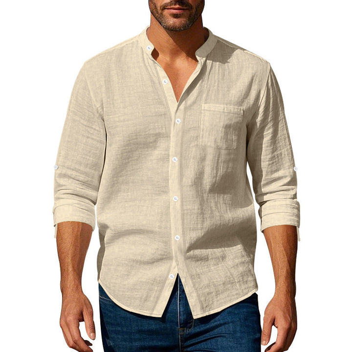 Herren leichtes Leinenhemd W&W Mode