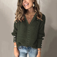Einfacher und stilvoller Winterpullover
