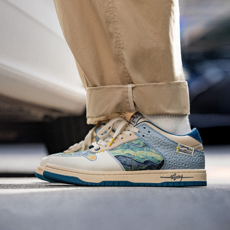 W&W Mode | Gogh Starry Night Inspirierte Sneakers
