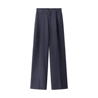 Damen weite Hochbund-Hose mit eleganten Streifen WW