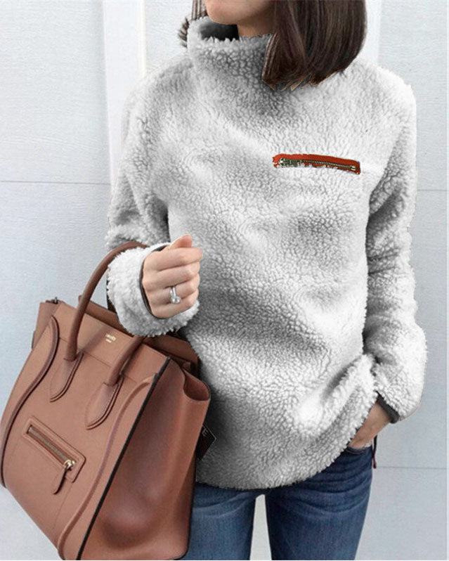 W&W Mode Cozy Teddy Pullover