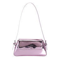 Damen Sleek Metallische Clutch Tasche WW