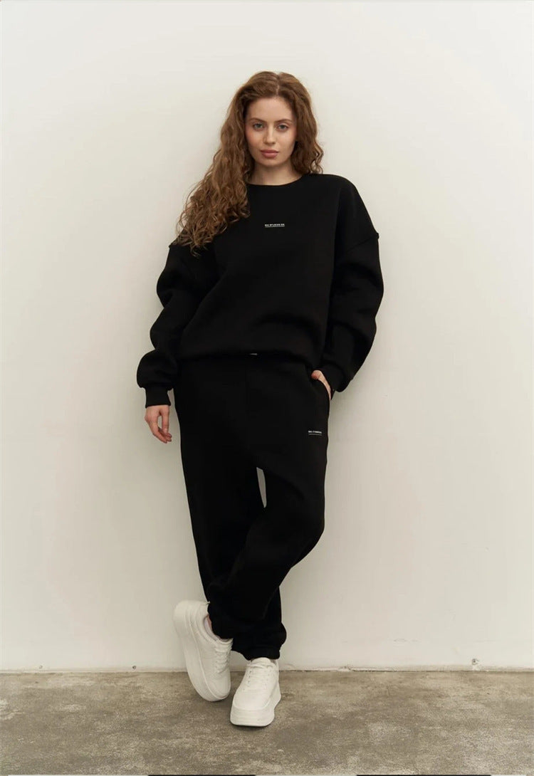 Damen sportliches Sweatset mit lockerem Schnitt WW