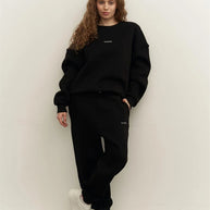 Damen sportliches Sweatset mit lockerem Schnitt WW