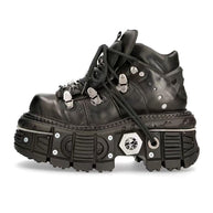 Damen Stabile High-Top Stiefel mit robuster Gummisohle WW