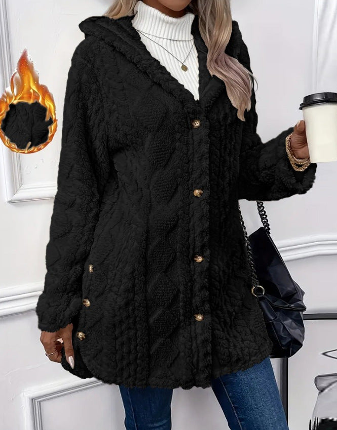 Damen Kuschelige Teddyjacke WW