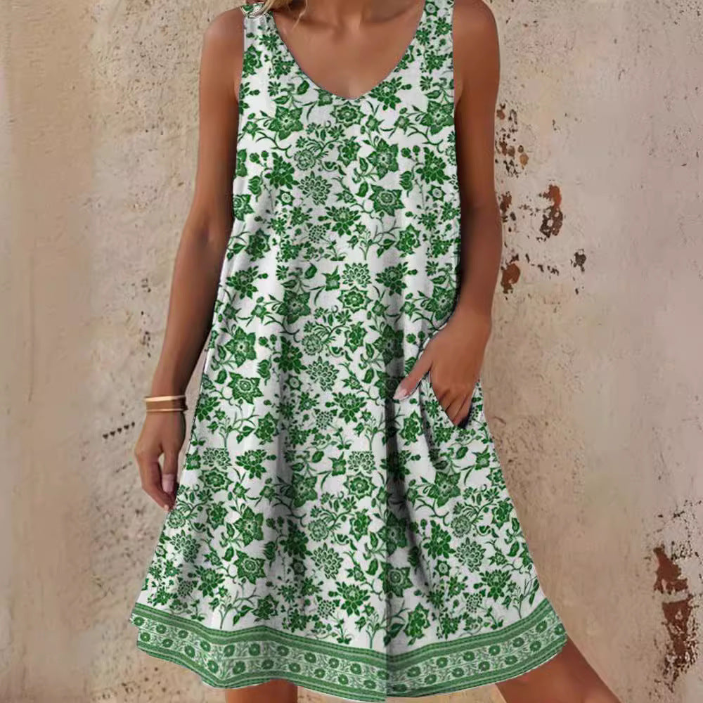 Damen Freizeitkleid mit lässigem Schnitt und floralem Design W&W Mode
